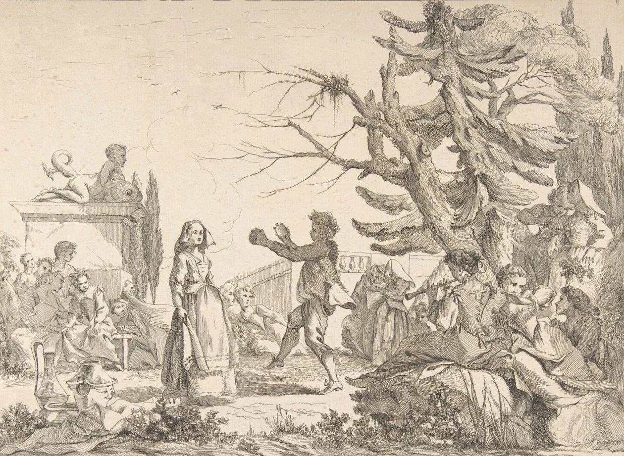 Danza improvvisata Le Bal improvisé, 1742